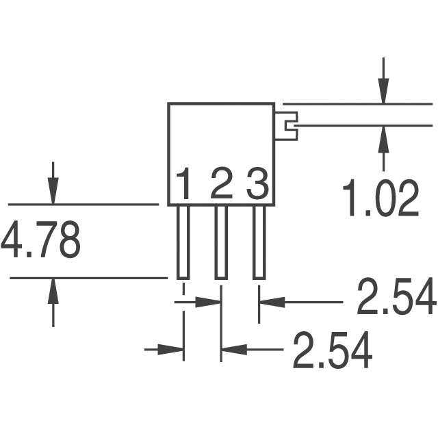 3262X-1-253LF Bourns Inc.  Trimmer Potentiometers